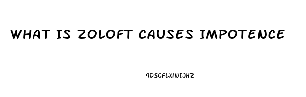 What Is Zoloft Causes Impotence