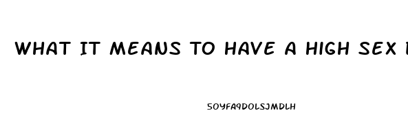 What It Means To Have A High Sex Drive