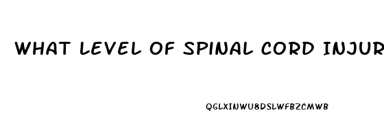 What Level Of Spinal Cord Injury Leads To Erectile Dysfunction