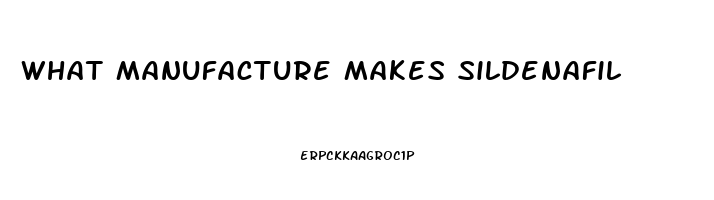 What Manufacture Makes Sildenafil