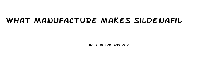 What Manufacture Makes Sildenafil