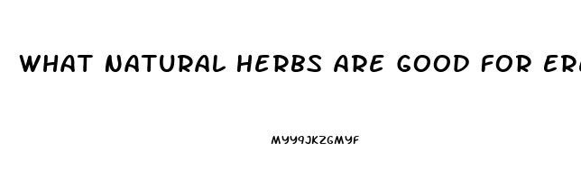 What Natural Herbs Are Good For Erectile Dysfunction