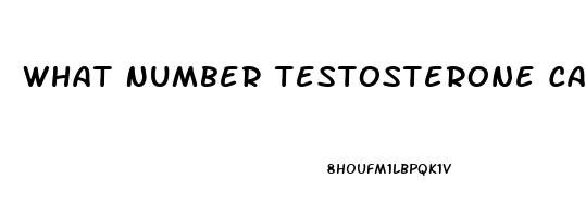 What Number Testosterone Cause Impotence