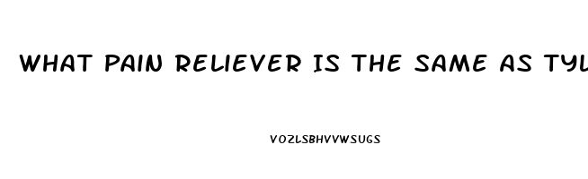 What Pain Reliever Is The Same As Tylenol