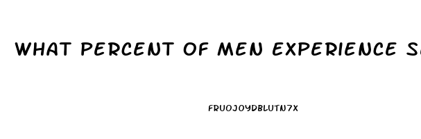 What Percent Of Men Experience Sexual Impotence