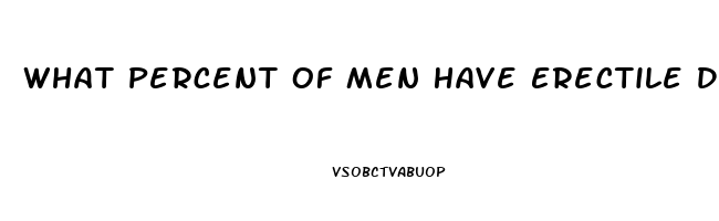 What Percent Of Men Have Erectile Dysfunction