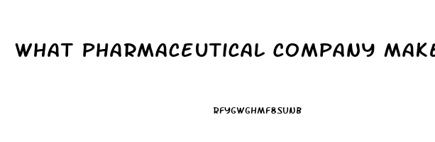 What Pharmaceutical Company Makes Viagra