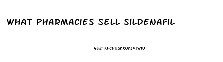 What Pharmacies Sell Sildenafil