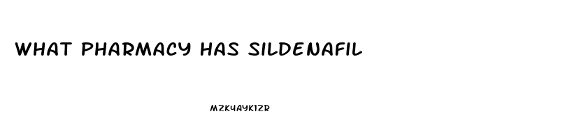 What Pharmacy Has Sildenafil