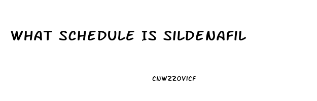What Schedule Is Sildenafil