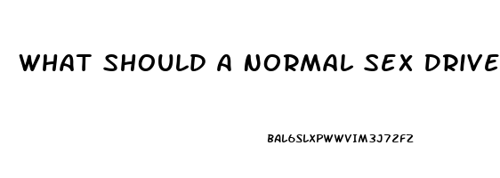 What Should A Normal Sex Drive Be