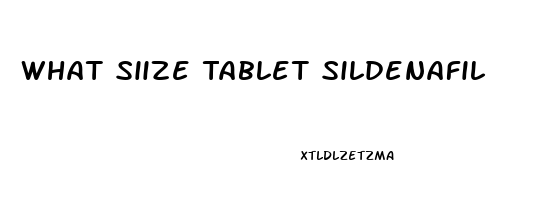 What Siize Tablet Sildenafil