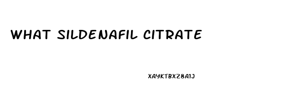 What Sildenafil Citrate