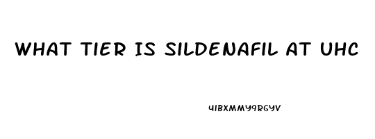 What Tier Is Sildenafil At Uhc