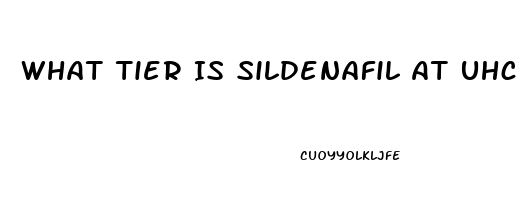 What Tier Is Sildenafil At Uhc