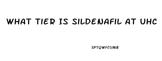 What Tier Is Sildenafil At Uhc