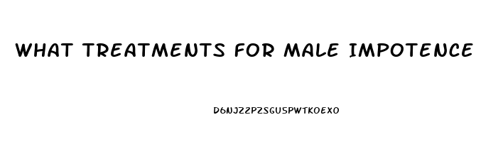 What Treatments For Male Impotence