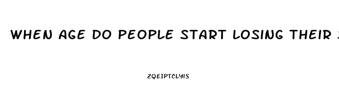 When Age Do People Start Losing Their Sex Drive