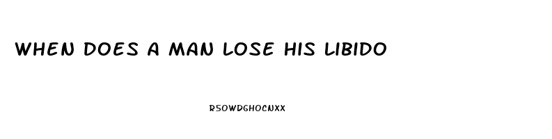 When Does A Man Lose His Libido