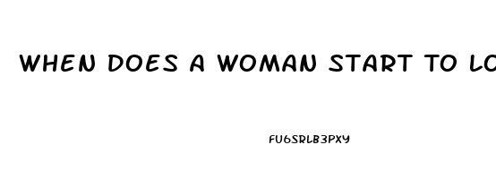 When Does A Woman Start To Lose Sex Drive