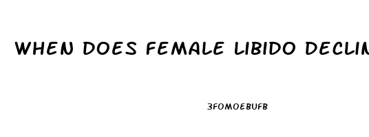 When Does Female Libido Decline