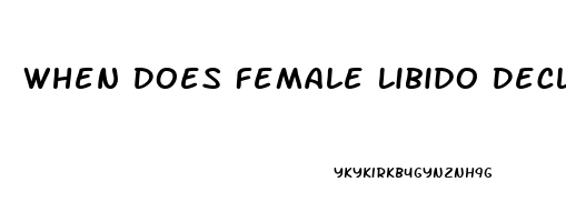 When Does Female Libido Decline