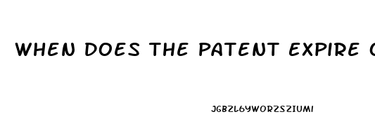 When Does The Patent Expire On Viagra