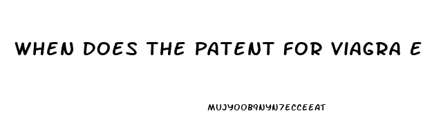 When Does The Patent For Viagra Expire