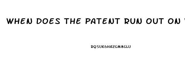 When Does The Patent Run Out On Viagra