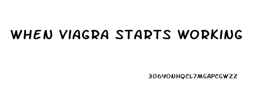 When Viagra Starts Working