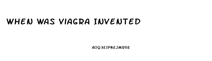 When Was Viagra Invented