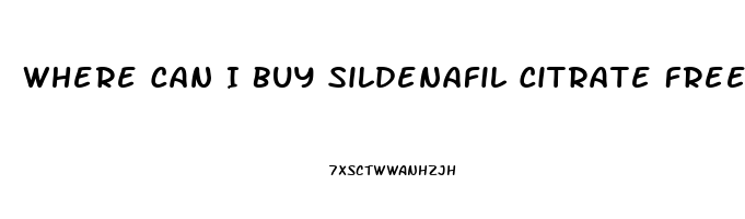 Where Can I Buy Sildenafil Citrate Free Samples