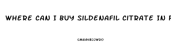 Where Can I Buy Sildenafil Citrate In Pueblo Co