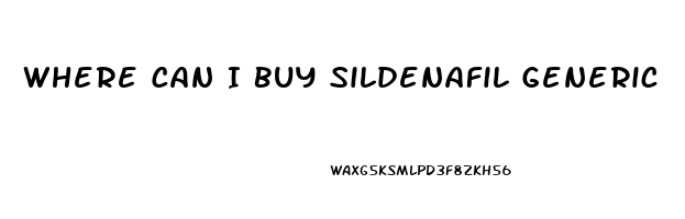 Where Can I Buy Sildenafil Generic