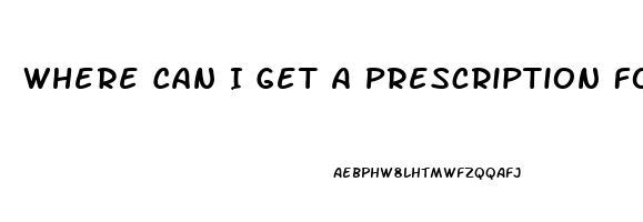 Where Can I Get A Prescription For Sildenafil