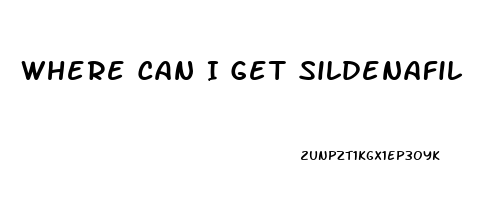 Where Can I Get Sildenafil