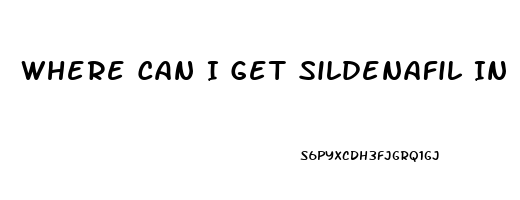 Where Can I Get Sildenafil In Knoxville