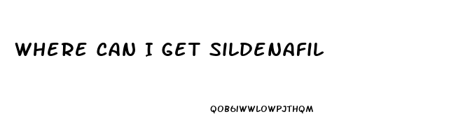 Where Can I Get Sildenafil