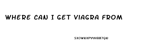 Where Can I Get Viagra From