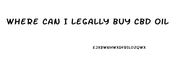 Where Can I Legally Buy Cbd Oil