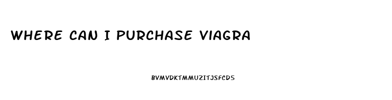 Where Can I Purchase Viagra