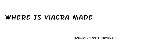 Where Is Viagra Made