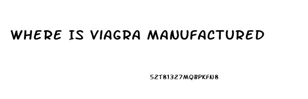 Where Is Viagra Manufactured