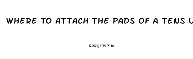 Where To Attach The Pads Of A Tens Unit To Treat Impotence