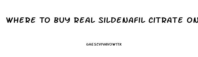 Where To Buy Real Sildenafil Citrate Online