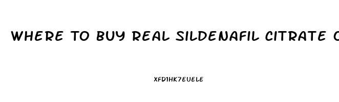 Where To Buy Real Sildenafil Citrate Online