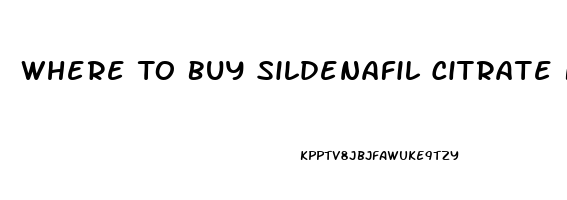 Where To Buy Sildenafil Citrate No Prescription