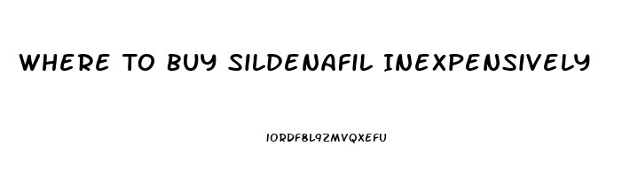 Where To Buy Sildenafil Inexpensively