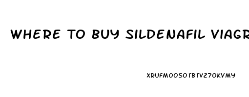 Where To Buy Sildenafil Viagra