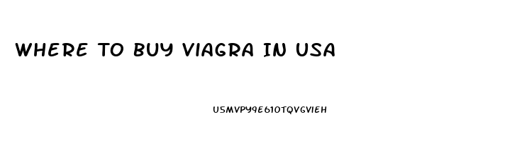 Where To Buy Viagra In Usa